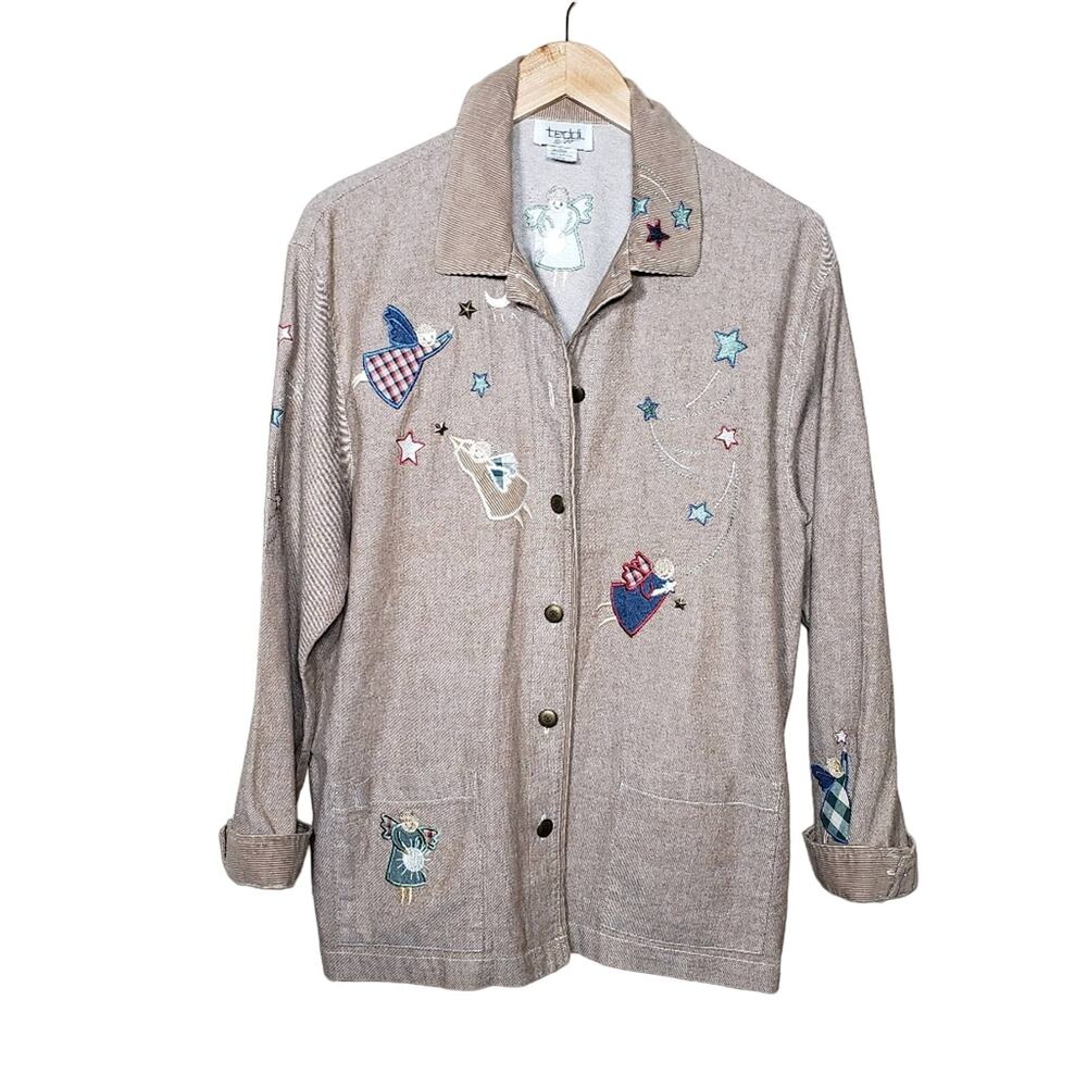 Vintage Shacket Embroidered